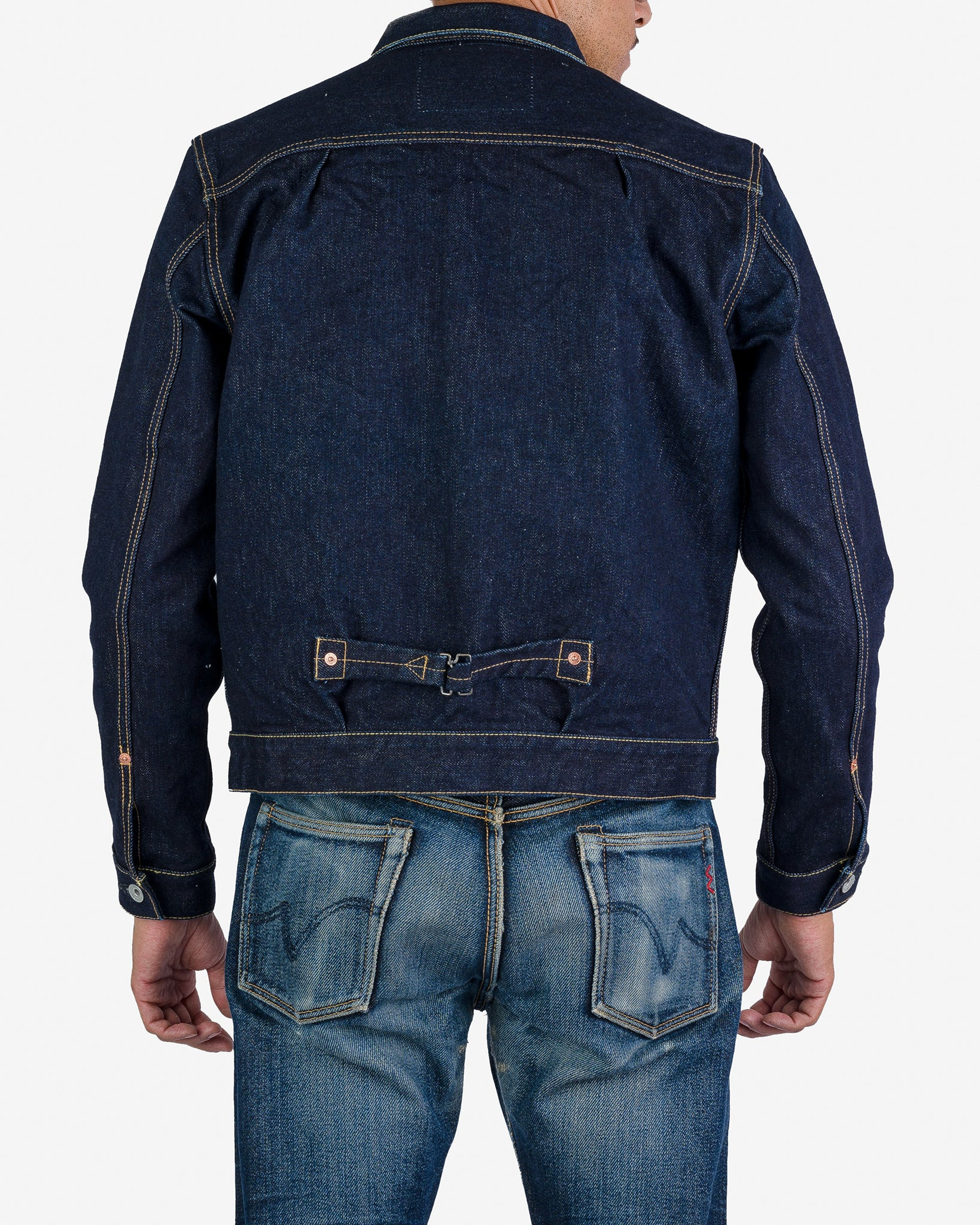 IHJ-139-IND 19oz Selvedge Denim Type II Jacket - Indigo - 3