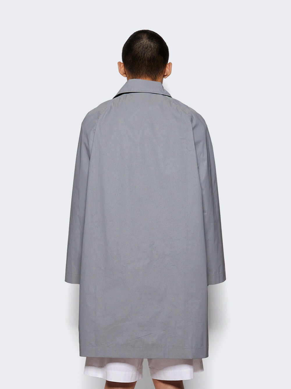 Reflective Rain Coat Grey Reflective - 4