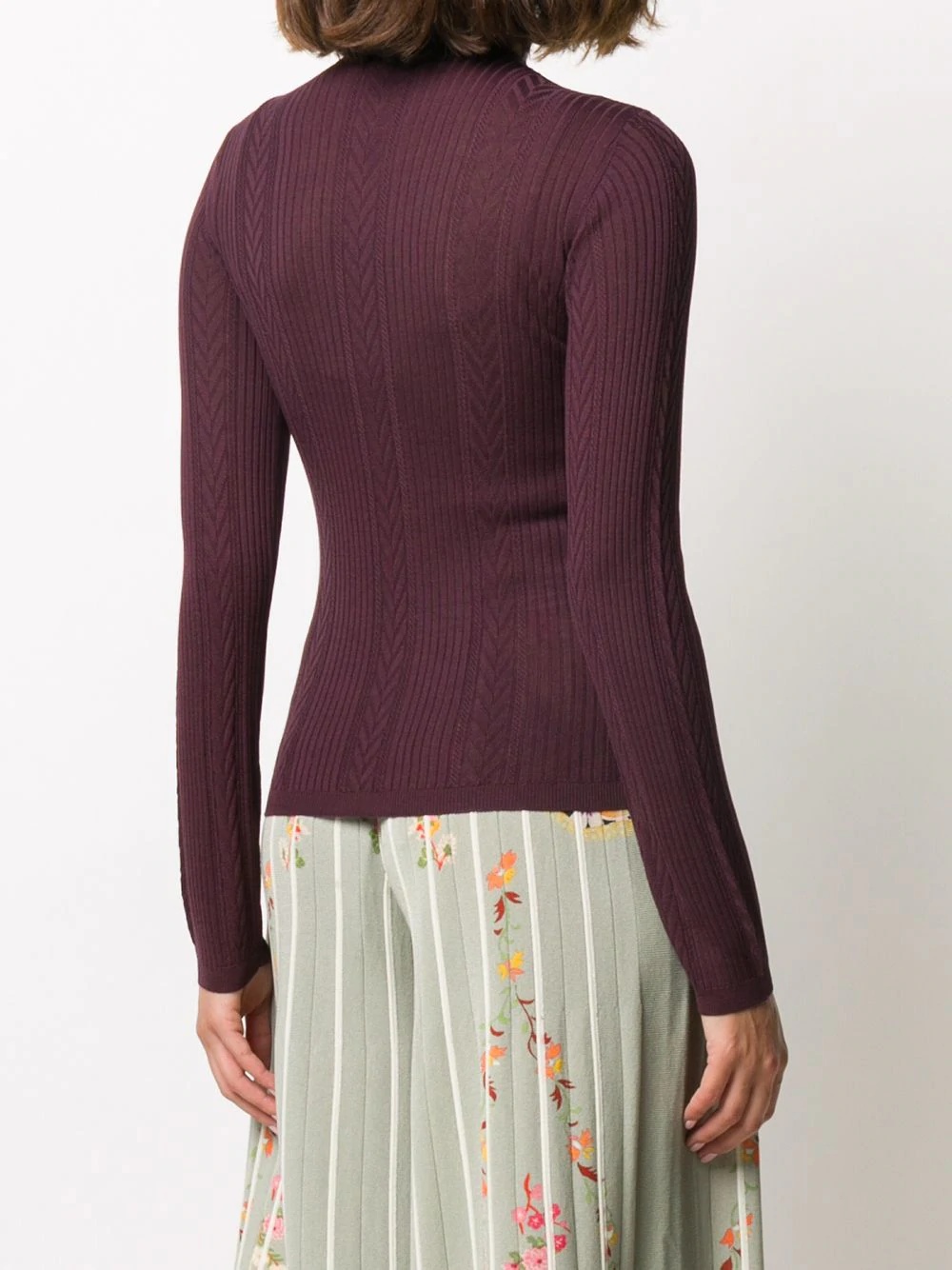 panelled fitted pullover - 4