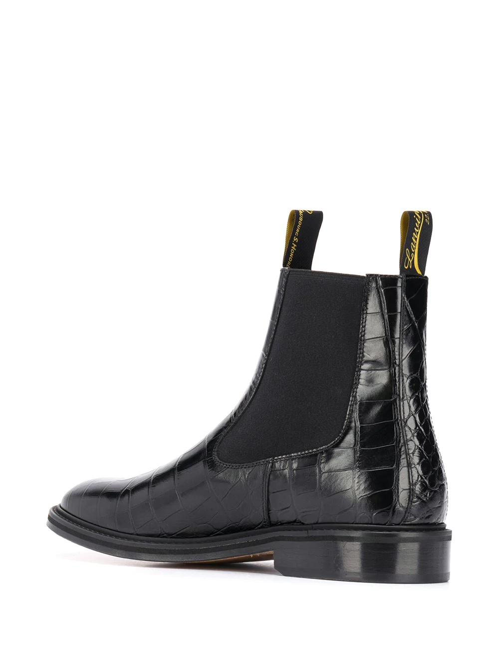 crocodile-effect Chelsea boots - 3