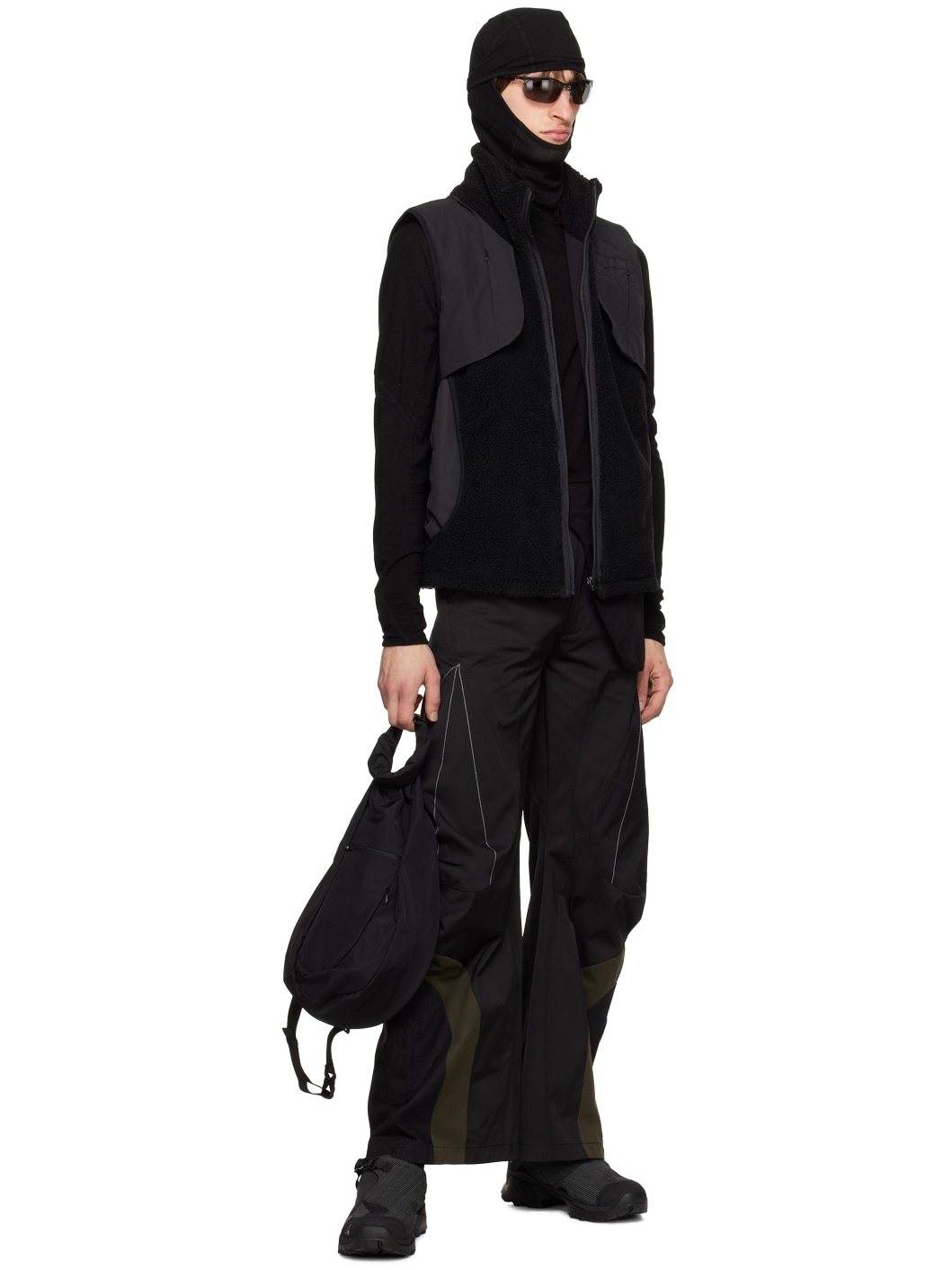 Black Articulated Waistbag V1 Trousers - 4