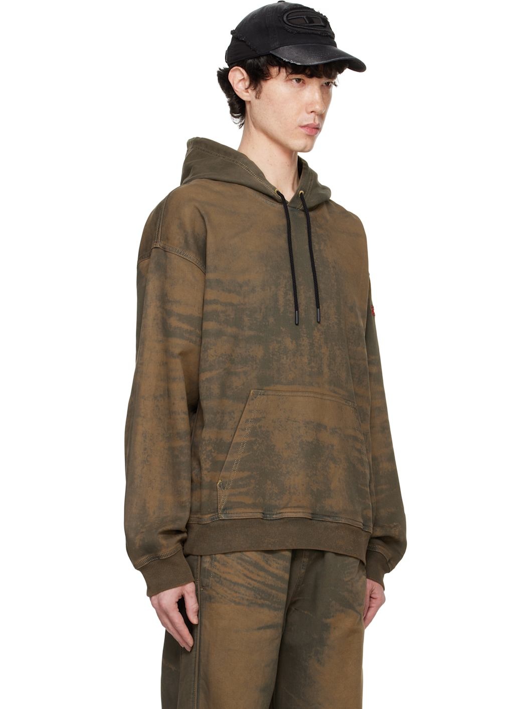 Brown D-Um-Rib-S1 Track Hoodie - 2