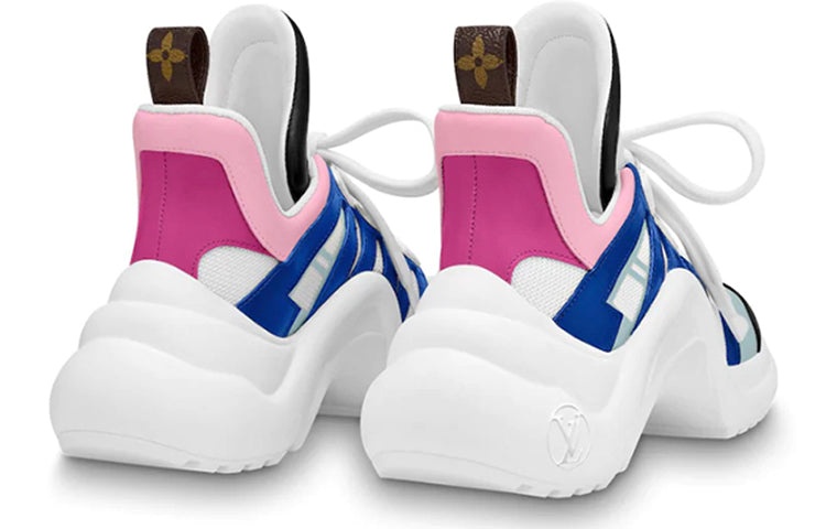 (WMNS) LOUIS VUITTON LV ARCHLIGHT Sports Shoes Blue/White/Pink 1A65SM - 5