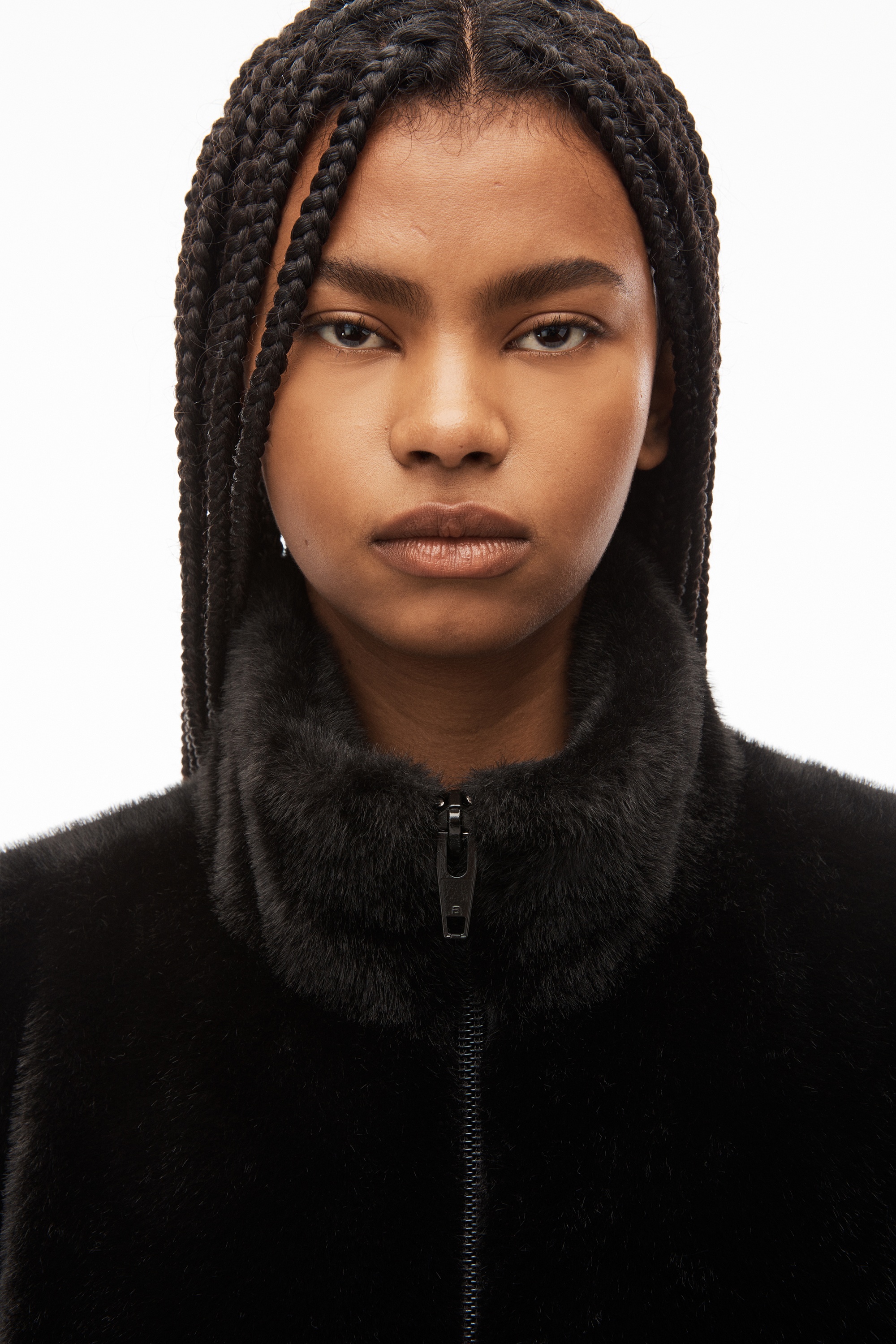 faux fur track jacket - 4