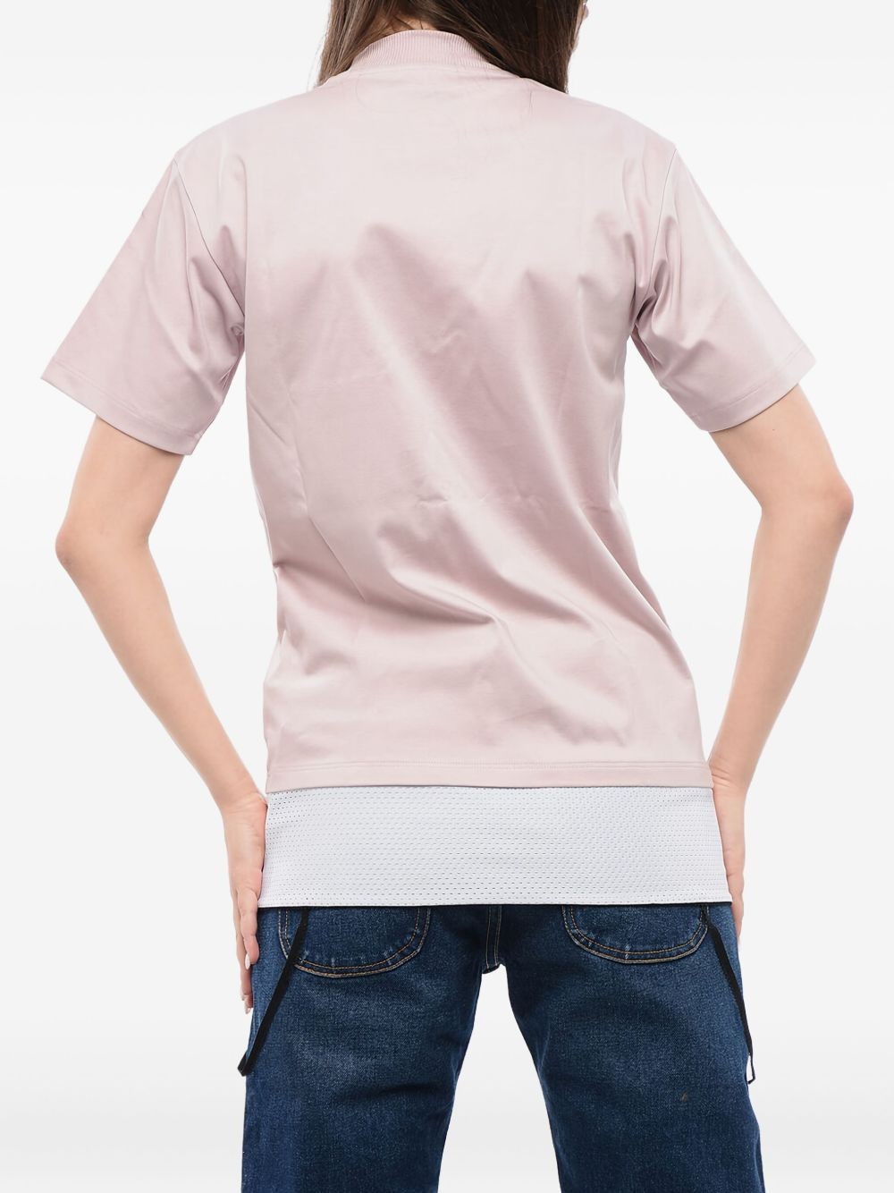 logo-embroidered cotton T-shirt - 3