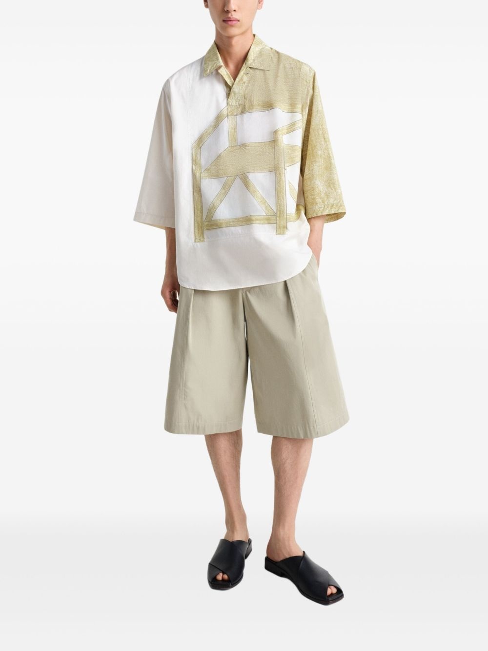 pleated bermuda shorts - 2