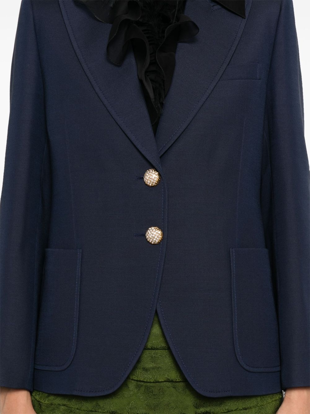 single-breasted blazer - 5