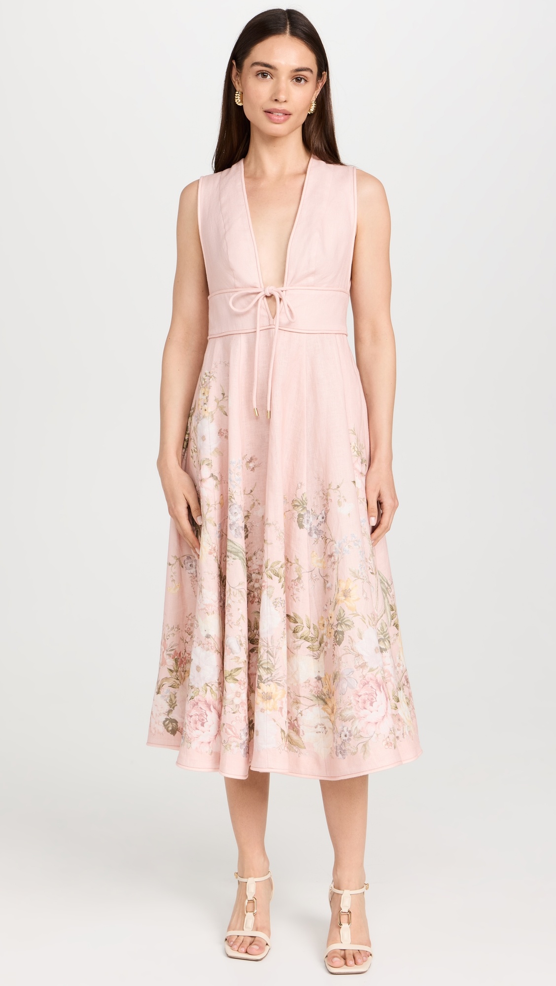 Waverly Plunge Midi Dress - 6