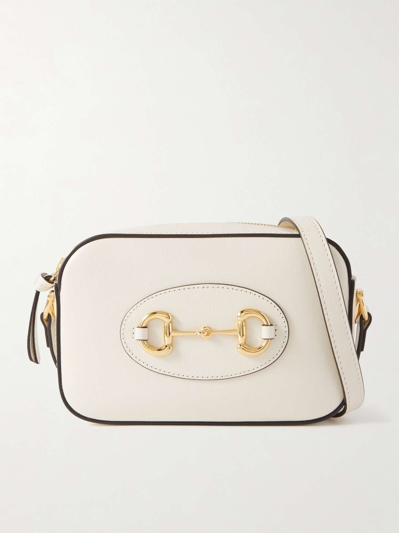 1955 horsebit-embellished textured-leather bag - 1