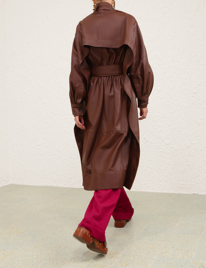 LUNA LEATHER TRENCH COAT 8