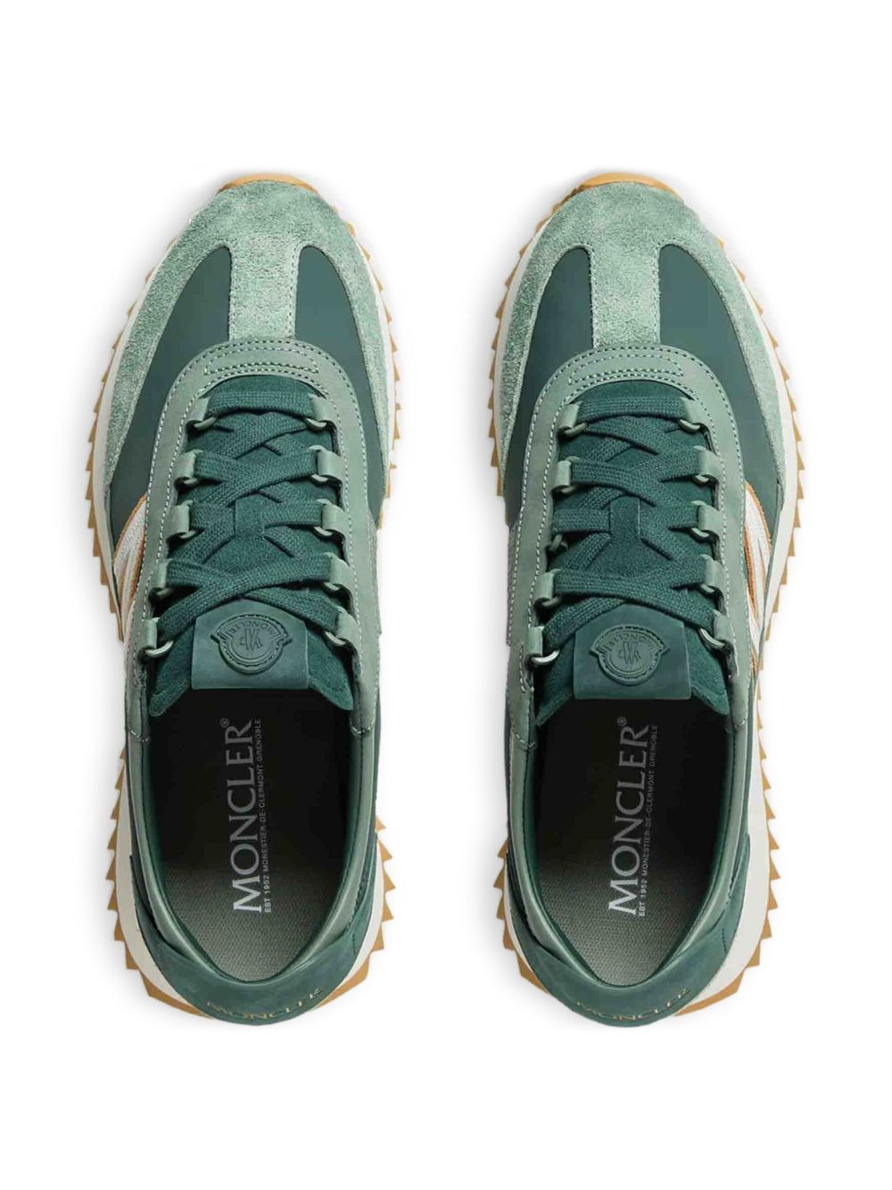 suede-panelled sneakers - 3