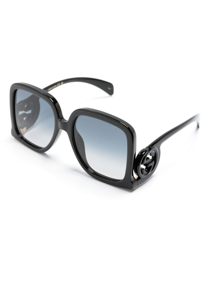 GUCCI Interlocking-G oversize-frame sunglasses outlook