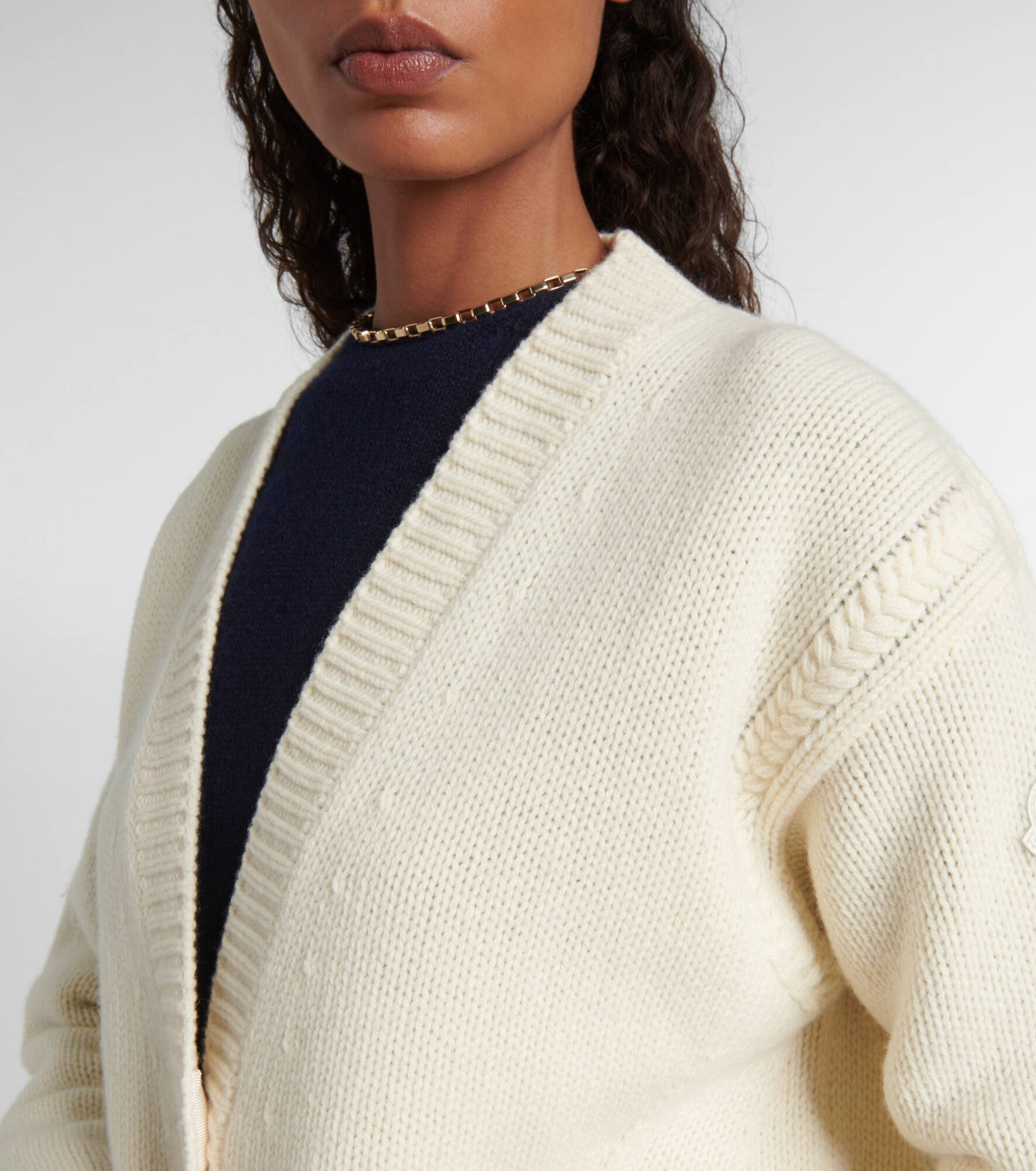 Wool and cashmere cardigan - 4