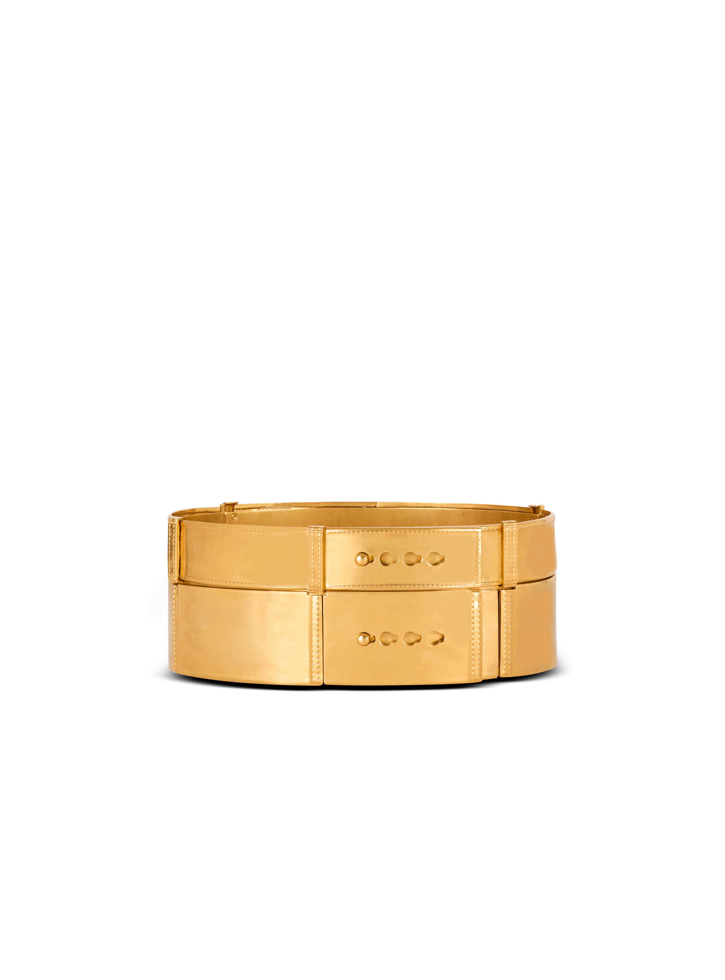Brass belt with jeans effect - 3
