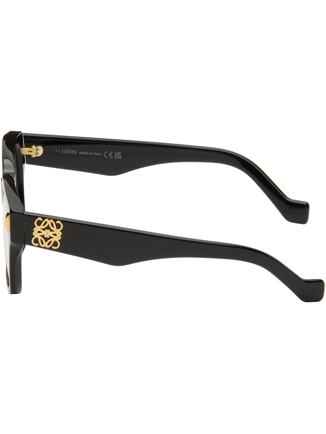 Black Anagram Logo Glasses - 3