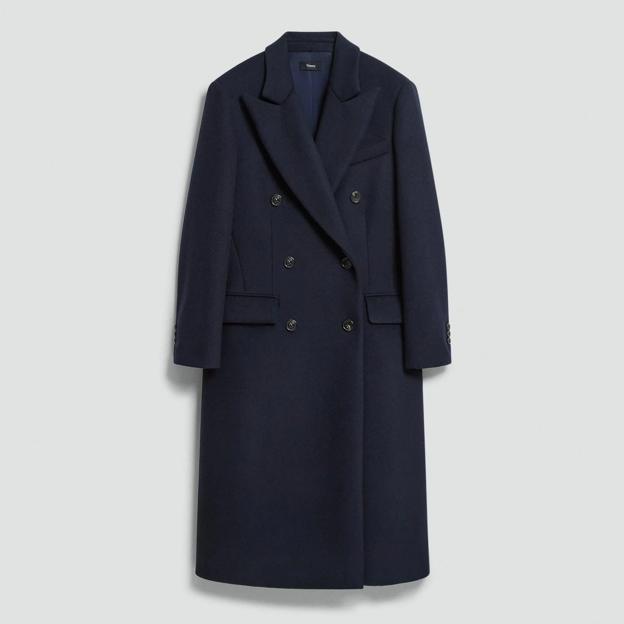 Double-Breasted Peacoat in Plush Melton - 1