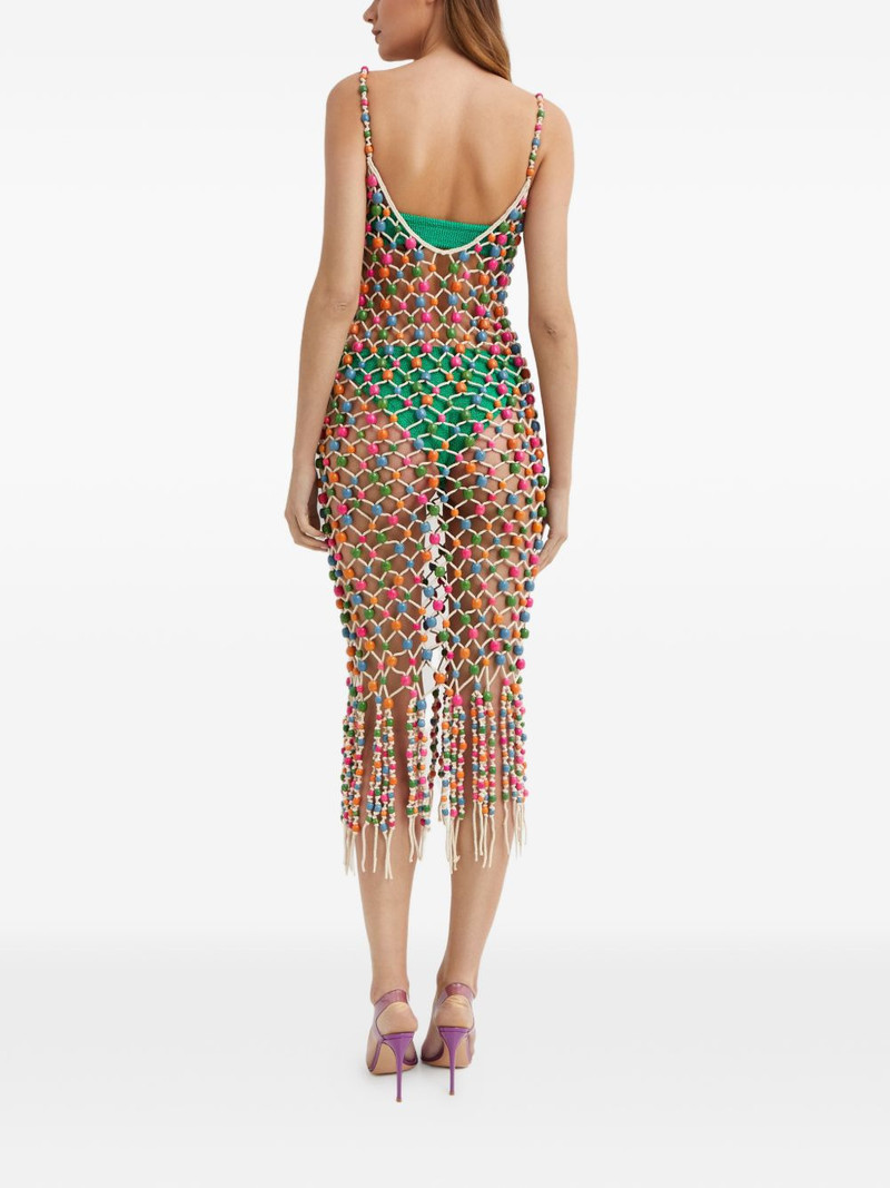 Calypso beaded fringed beach midi dresse 3