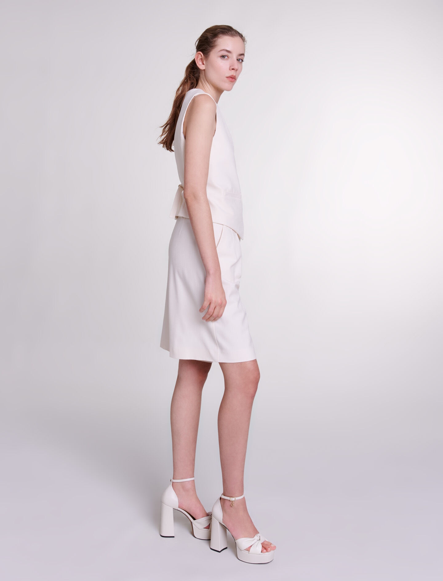 Pleated Bermuda shorts - 3