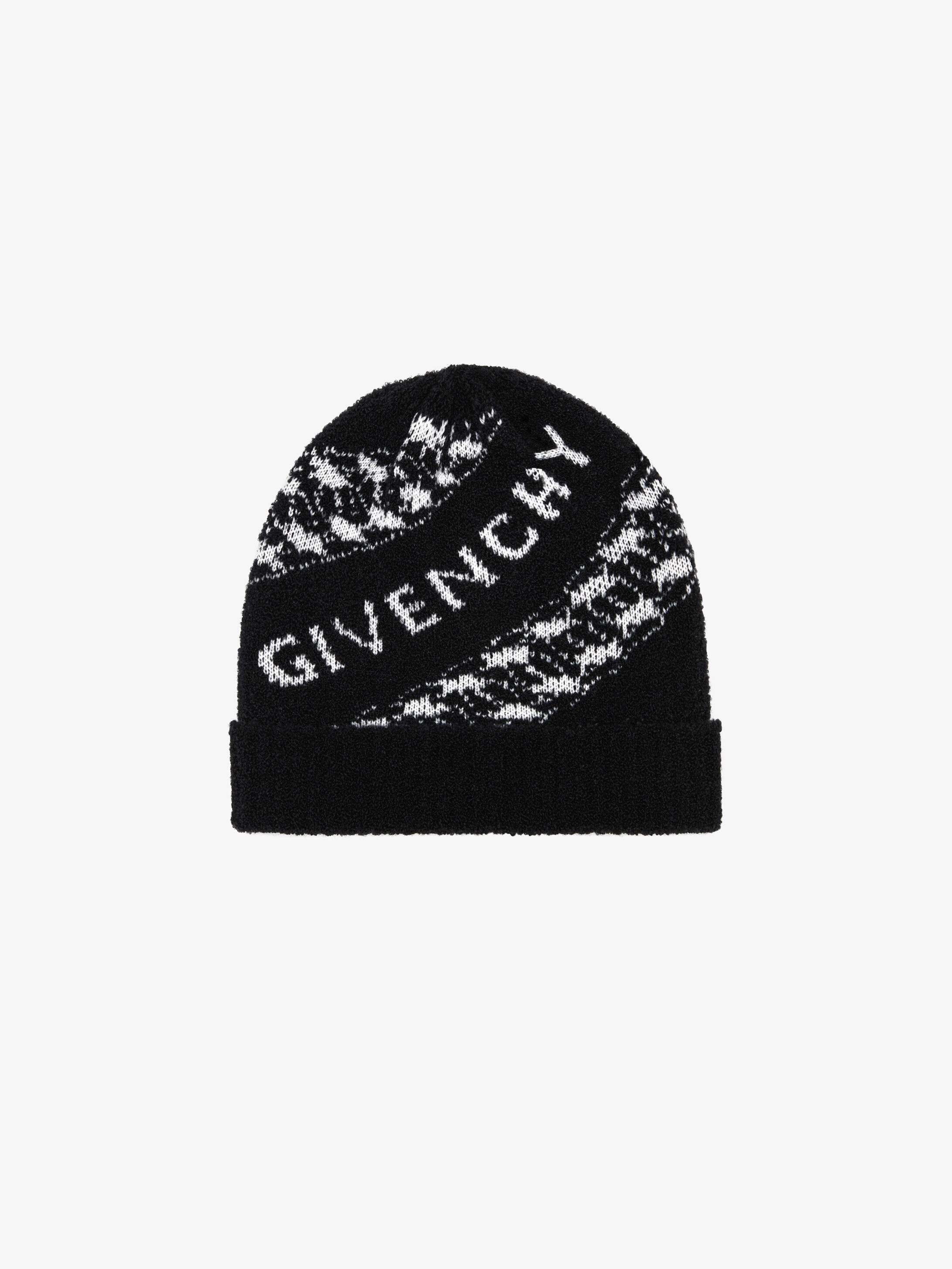 GIVENCHY chain beanie in jacquard - 1