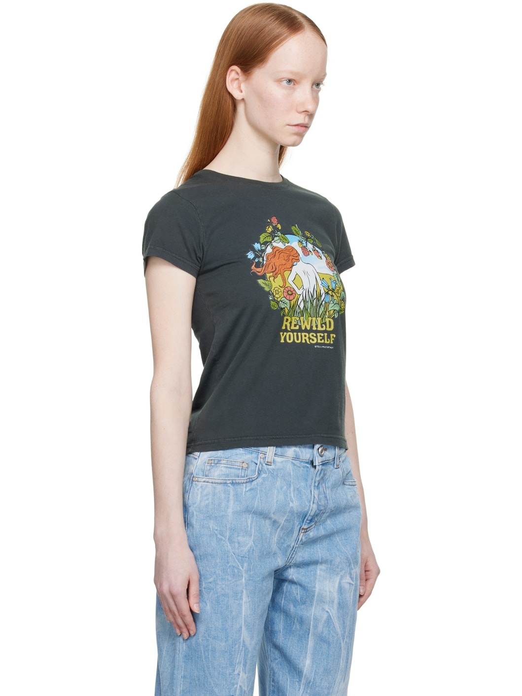 Black 'Rewild Yourself' T-Shirt - 2