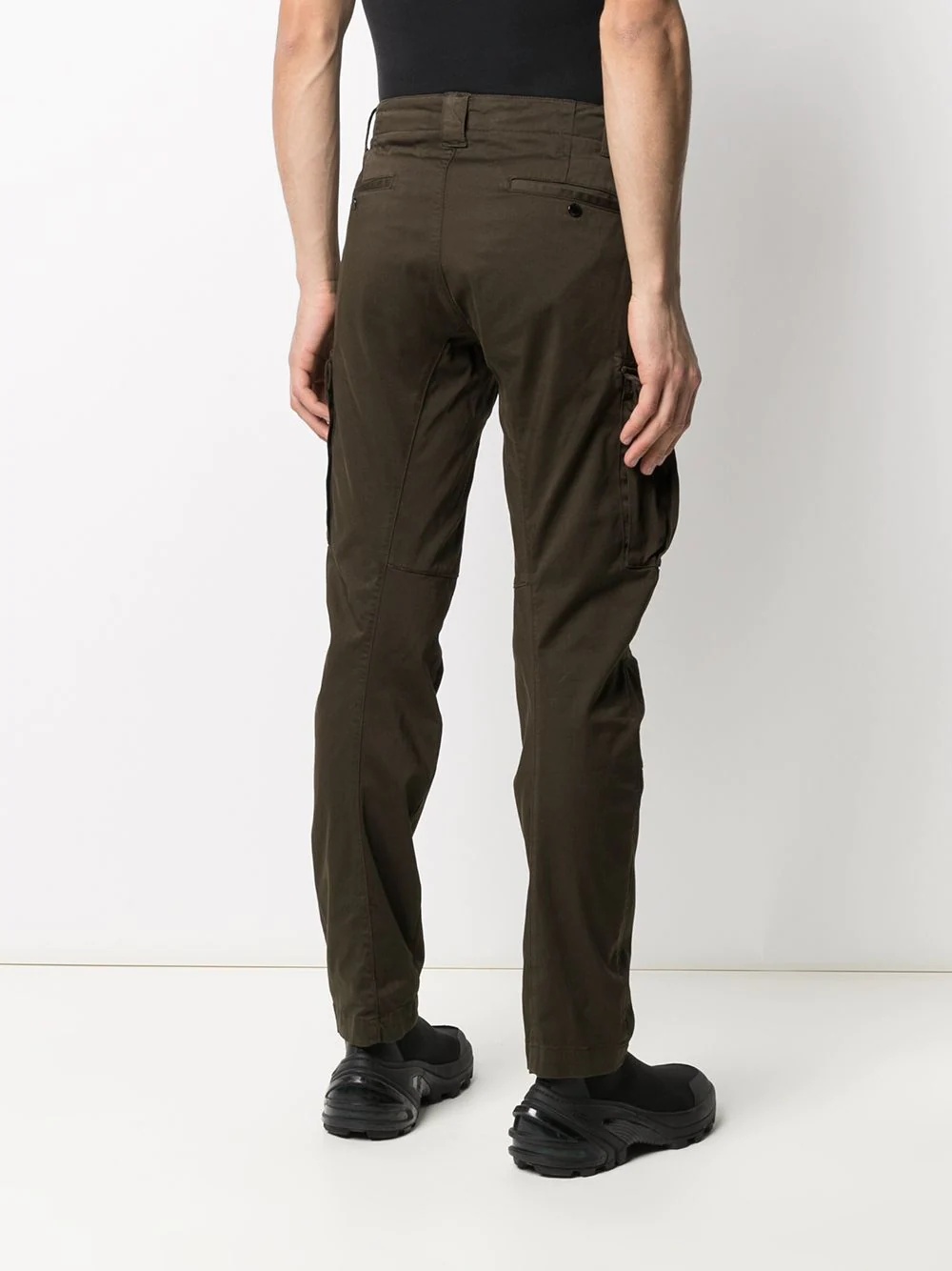 mid-rise straight-leg trousers - 4