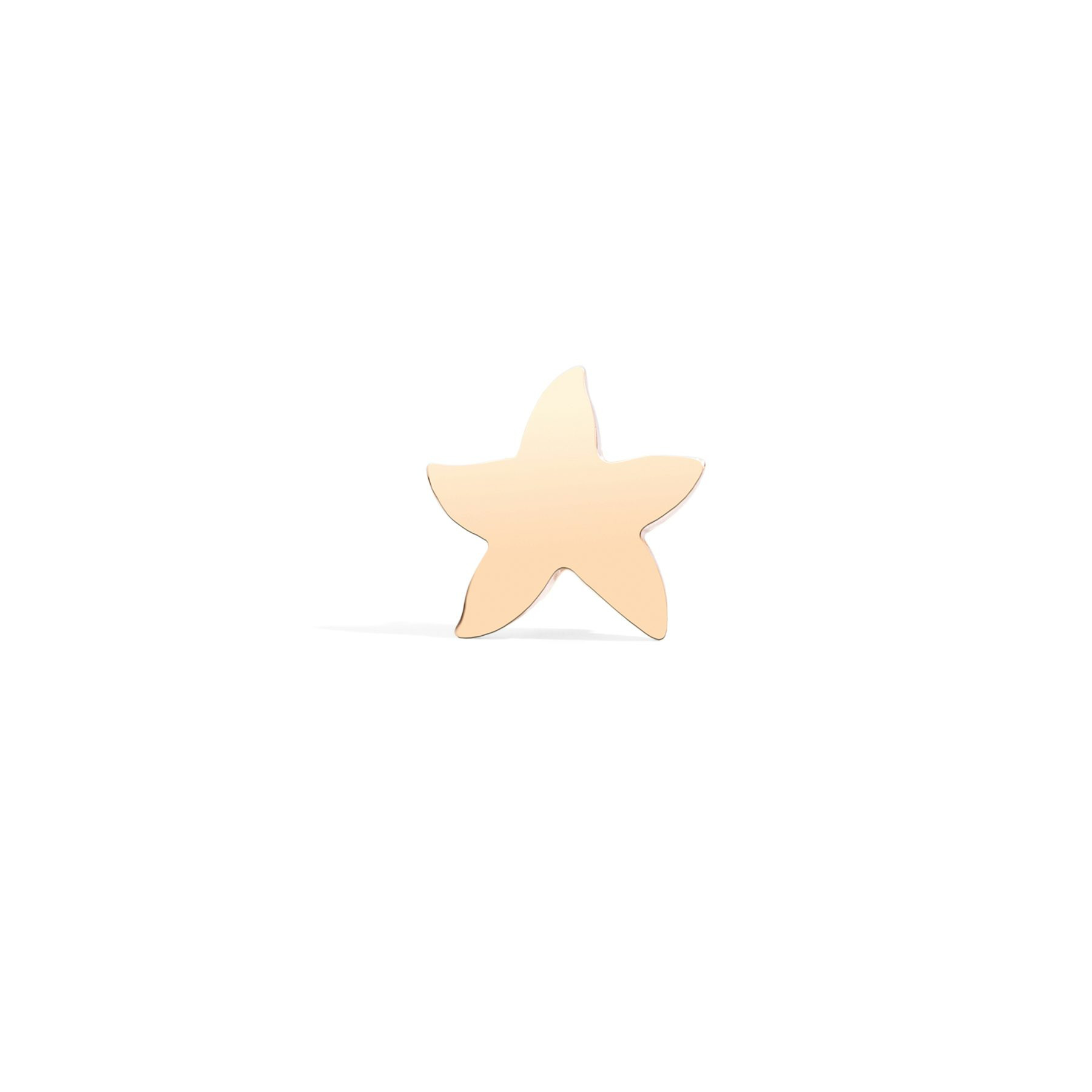ROSE GOLD STAR STUD EARRING - 2