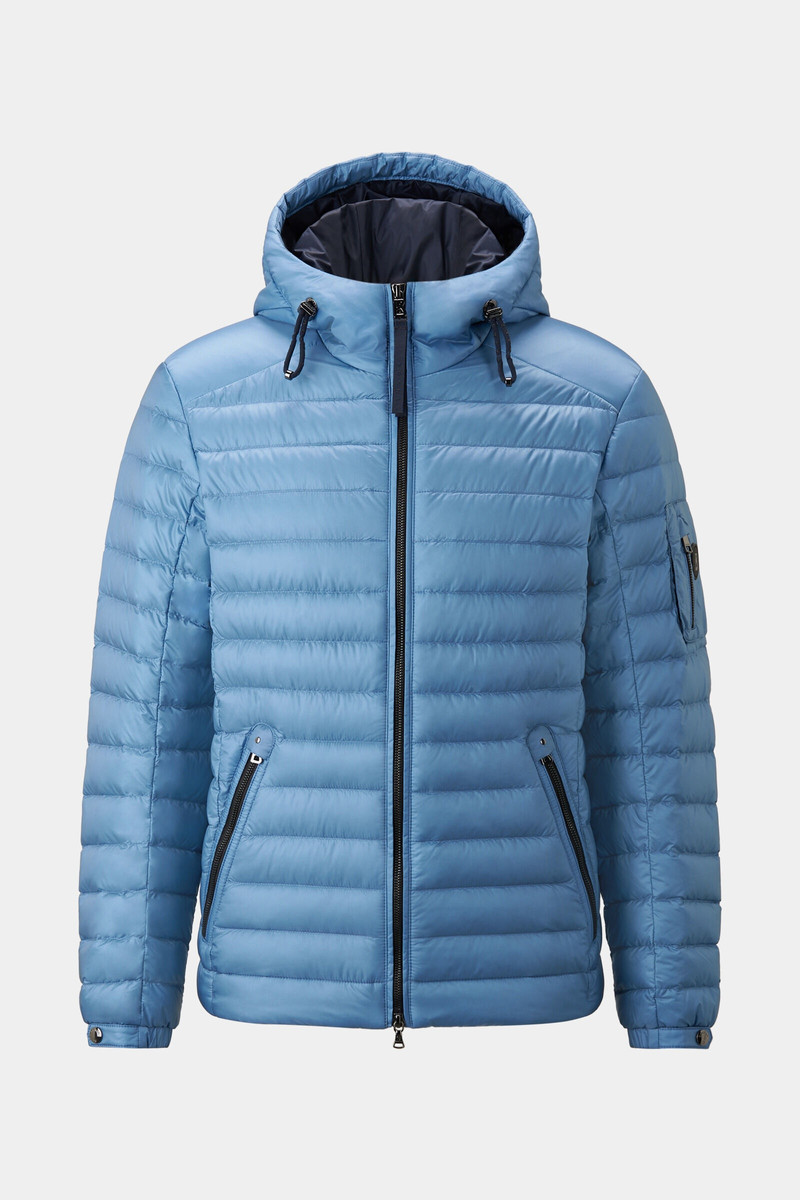 Loke lightweight down jacket in Light blue 1