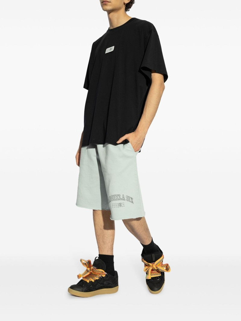 MM6 Maison Margiela logo-print track shorts outlook