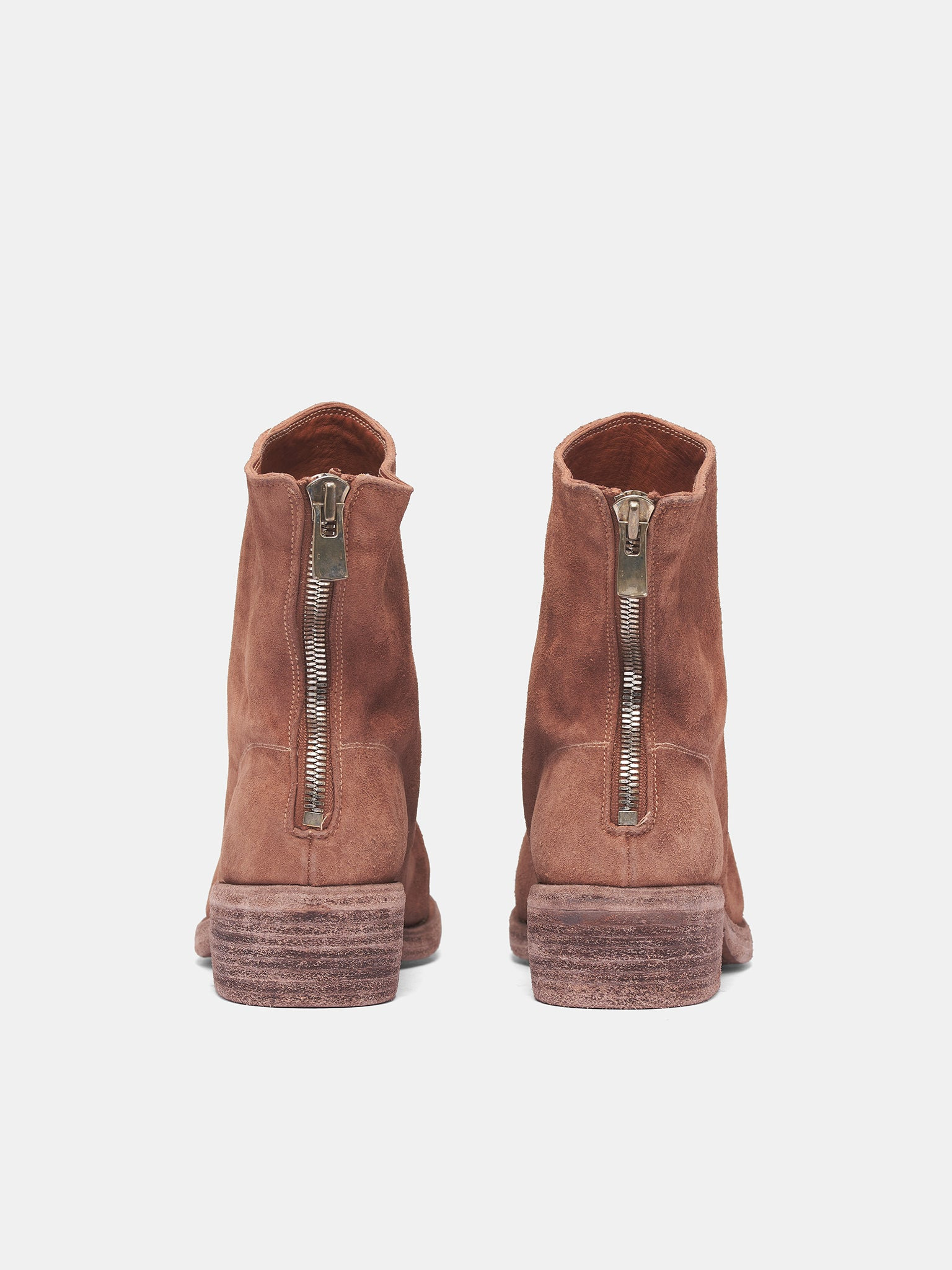 Brown 796Z Reverse Horse Leather Boots - 4