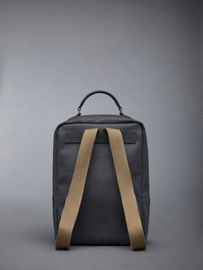 Thom Browne Super 120's Twill Front Pocket School Backpack outlook