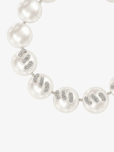 Givenchy STITCH NECKLACE IN PEARLS WITH CRYSTALS outlook