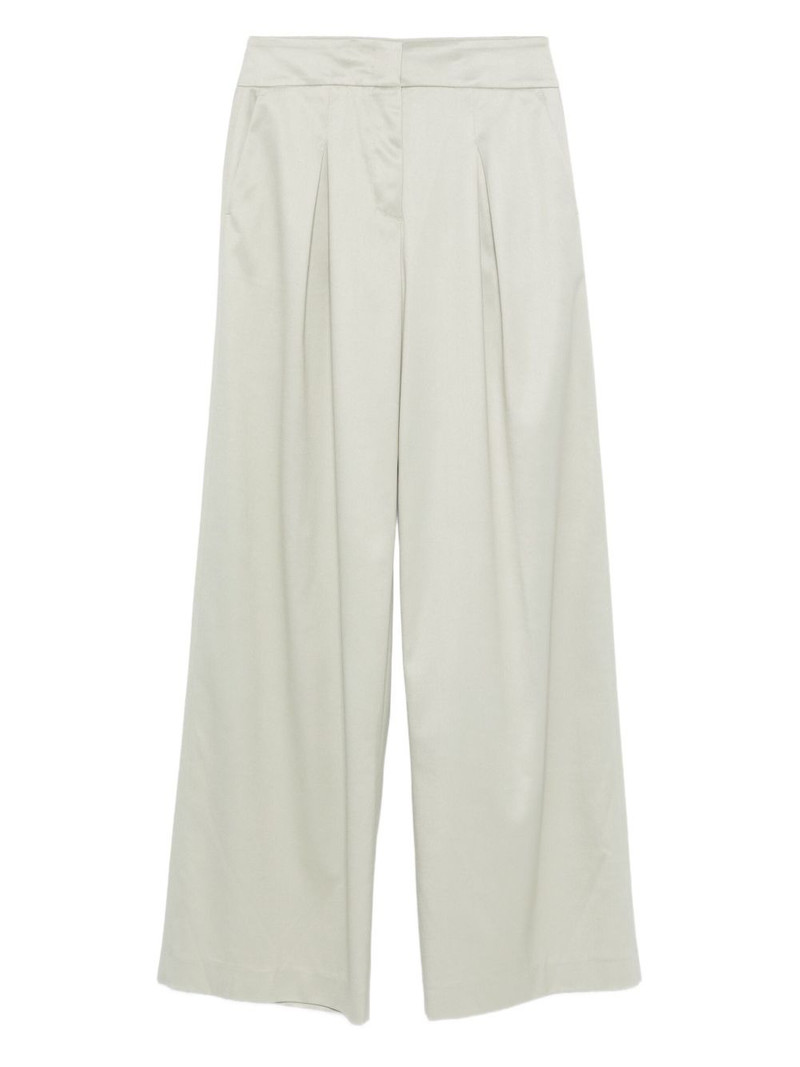 pleated-detail pants 1