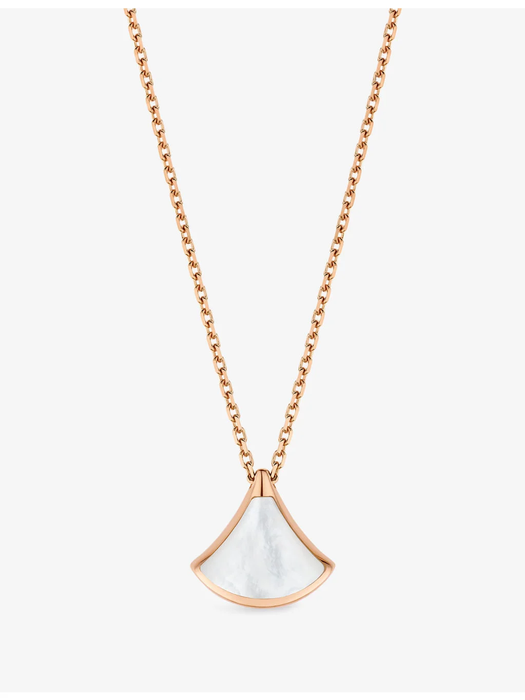 Divas' Dream Mini 18ct Rose-Gold and Mother-of-Pearl Necklace - 1