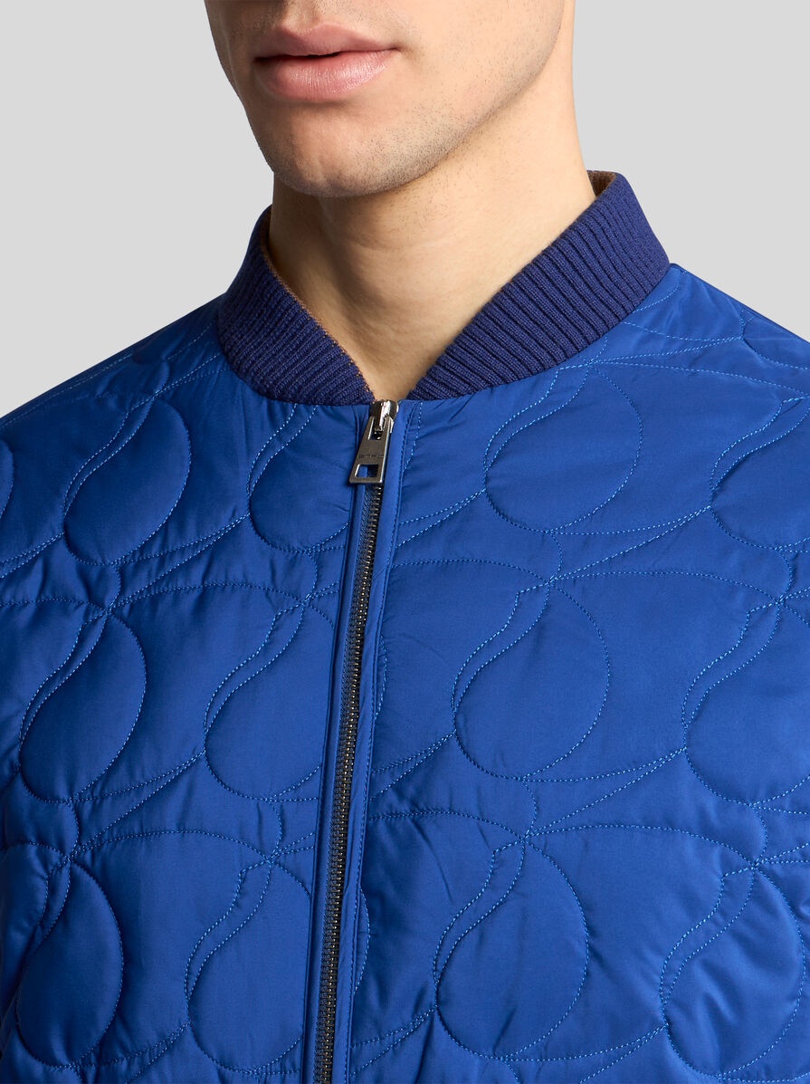 QUILTED PAISLEY BOMBER JACKET - 2