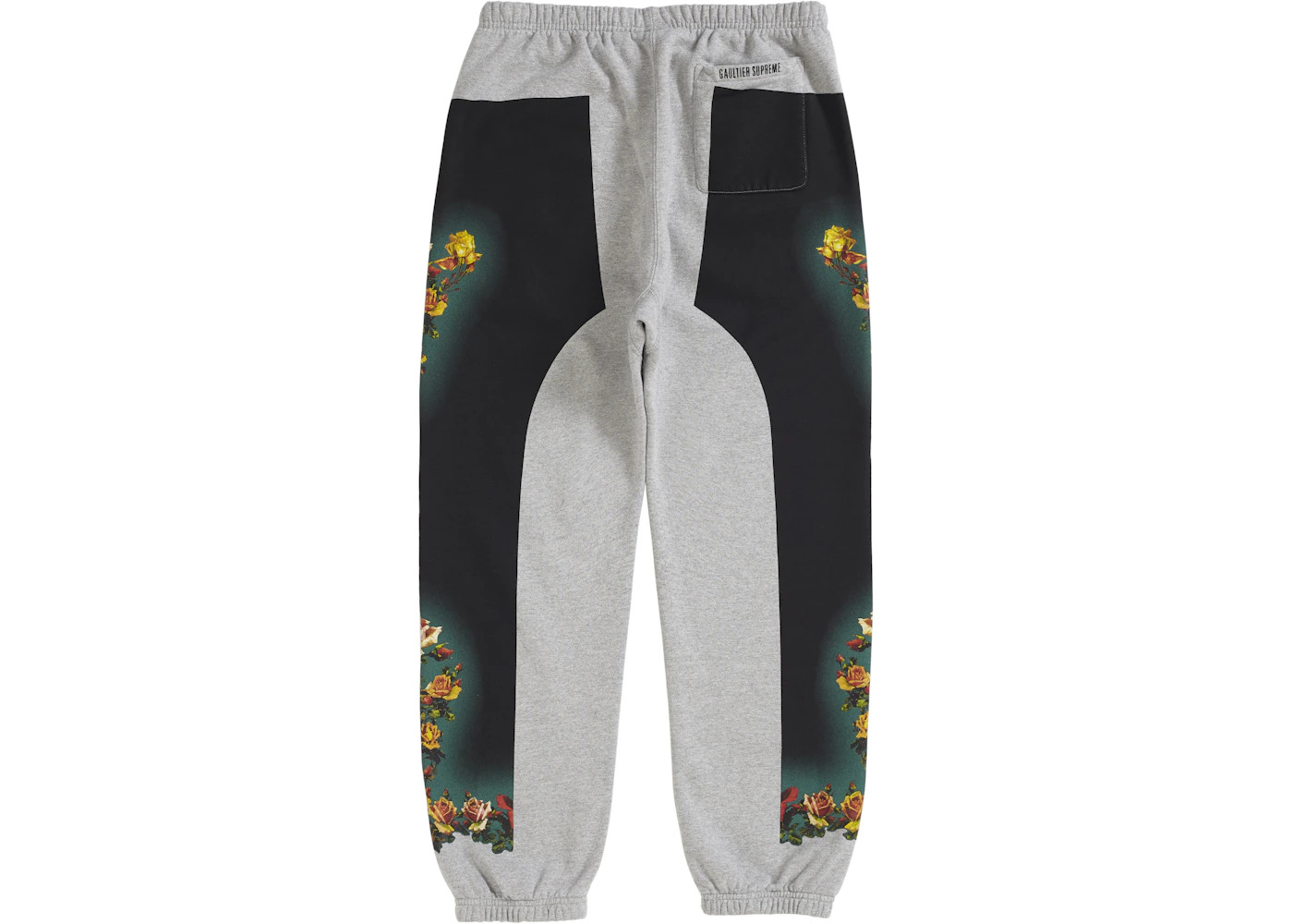 Supreme Jean Paul Gaultier Floral Print Sweatpant Heather Grey - 2