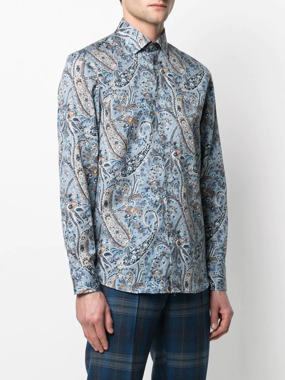 paisley-print cotton shirt - 3