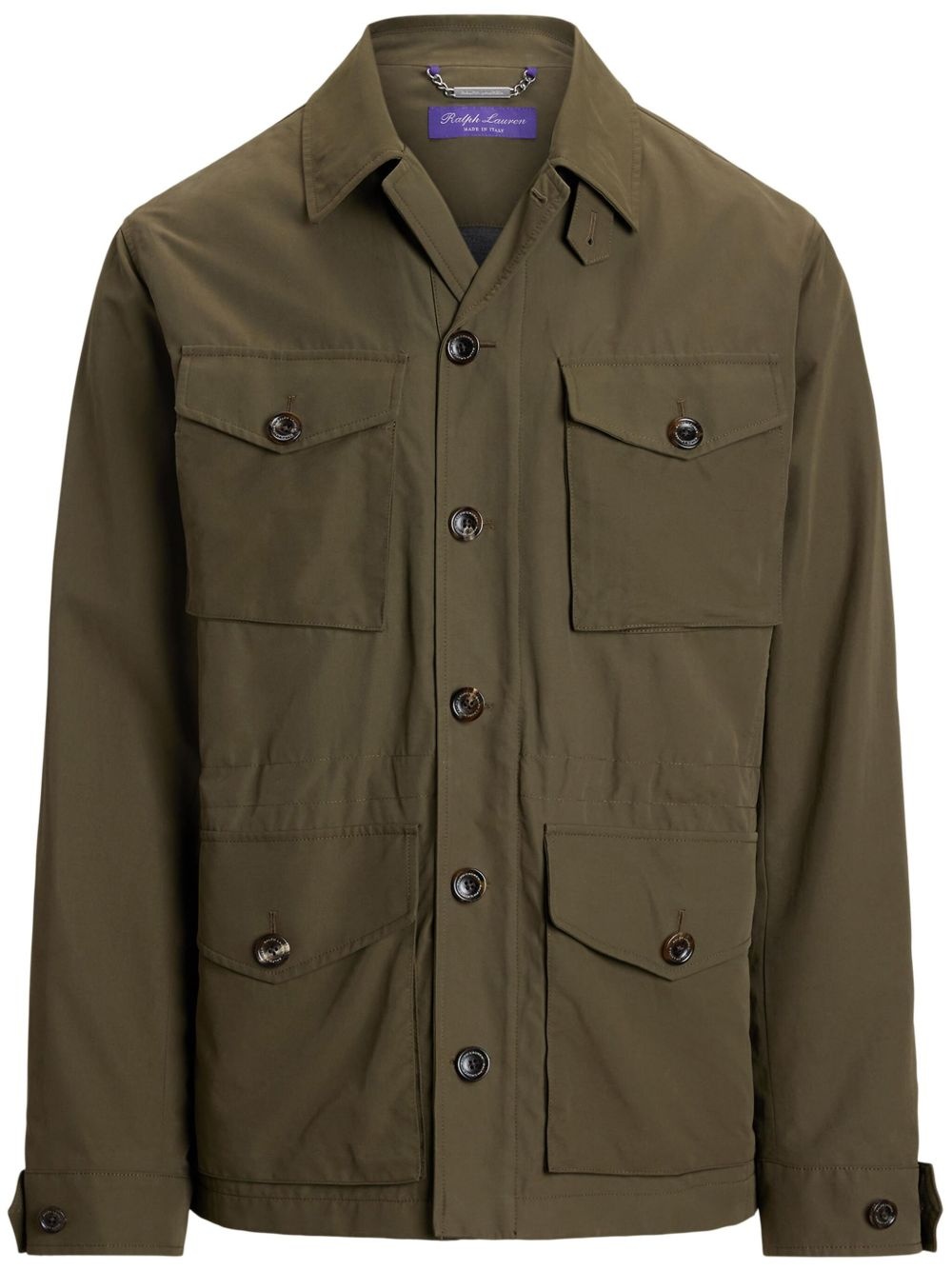buttoned-up shirt jacket - 1