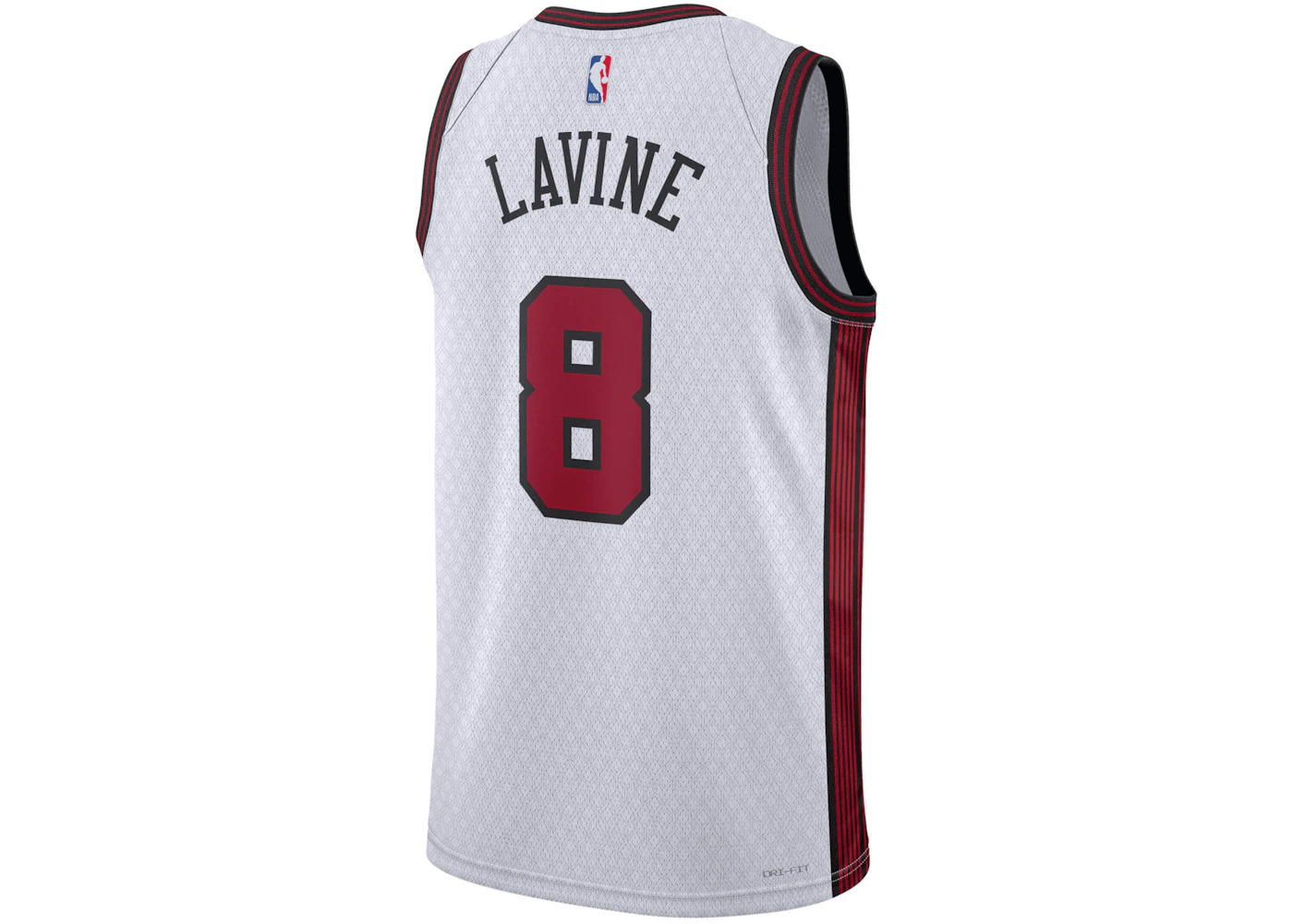 Nike NBA Zach Lavine Chicago Bulls Dri-FIT City Edition Jersey White/Red - 2