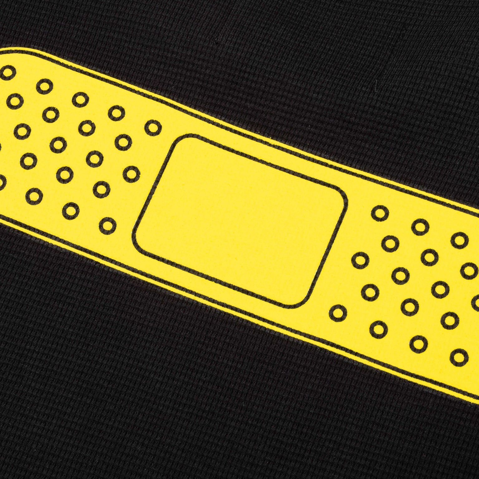 39 WAFFLE TEE - BLACK/YELLOW - 5