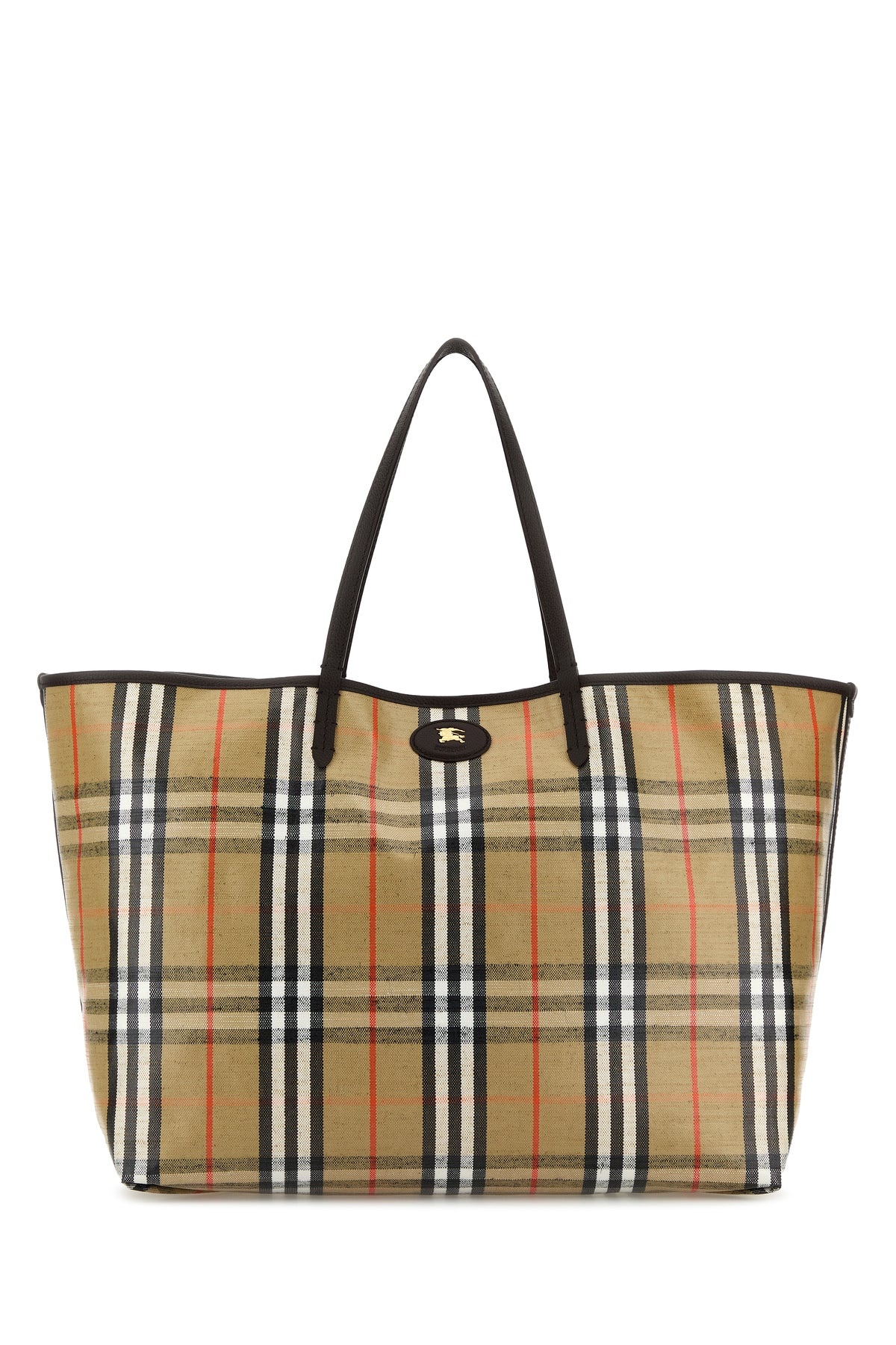 Embroidered canvas large Highlands shopping bag - 1