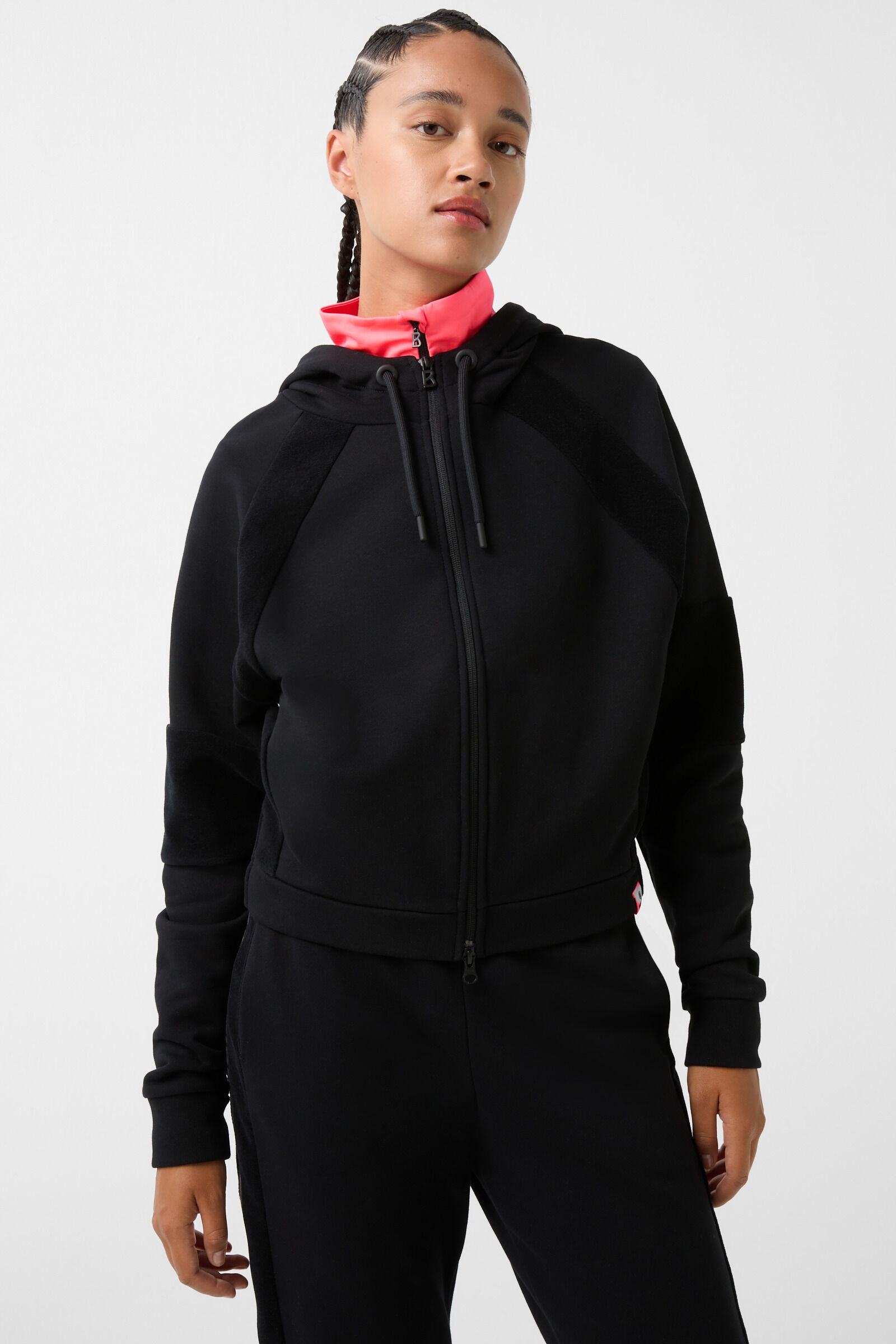 Jaden Sweatshirt jacket in Black - 2