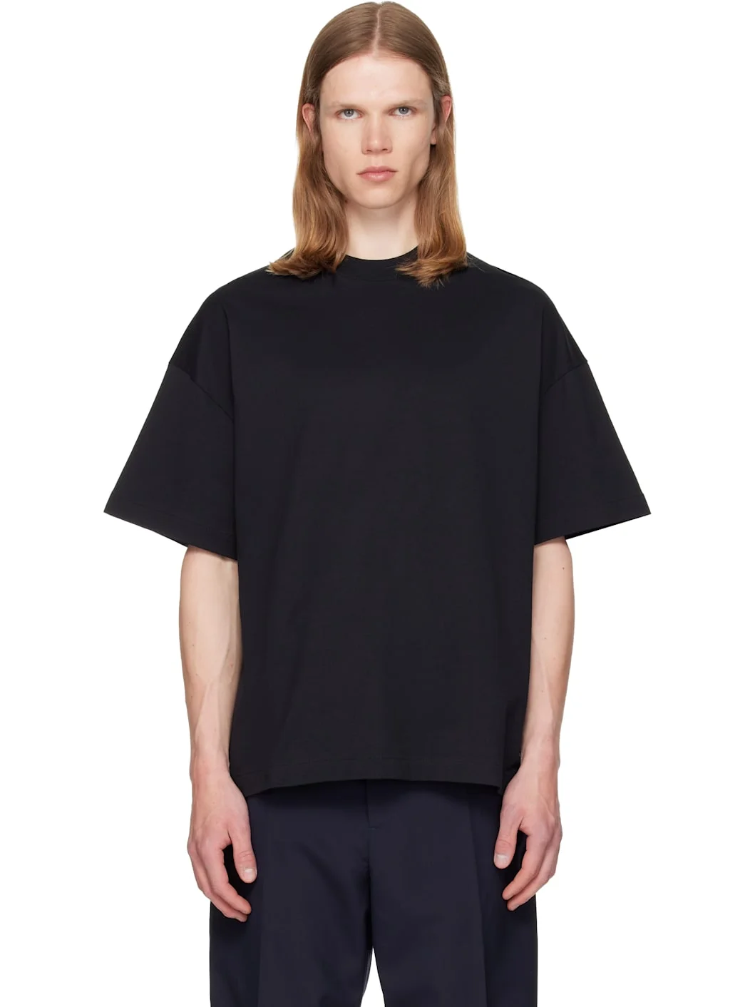 Black Crew-Neck T-shirt - 1