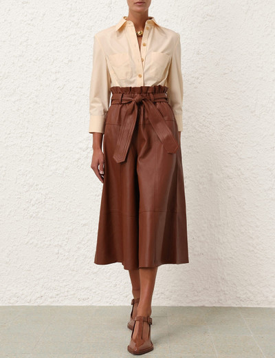 Zimmermann NATURA LEATHER CROPPED PANT outlook