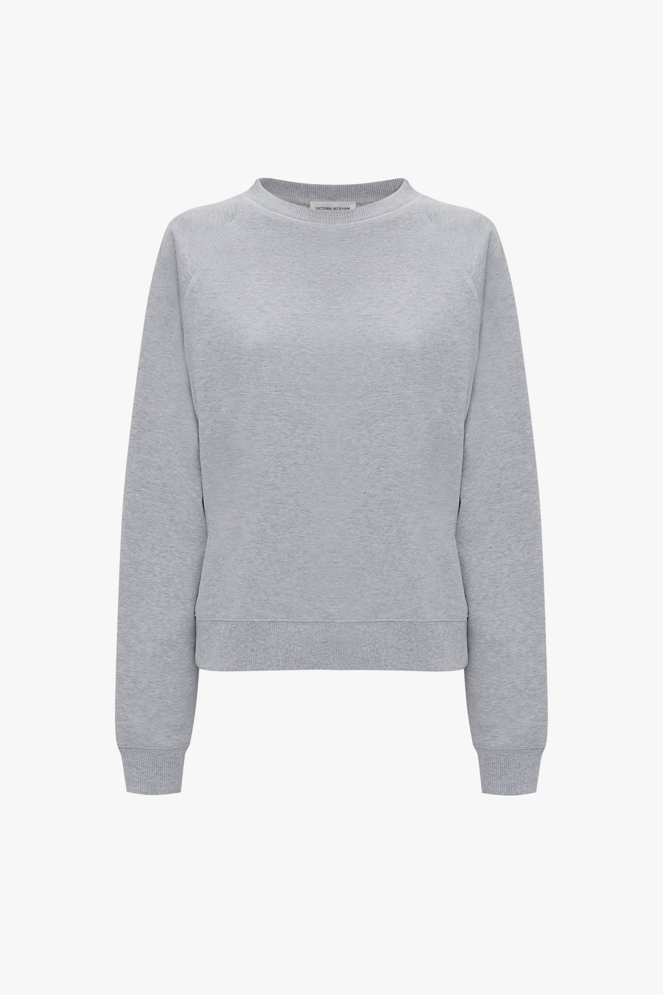 Football Sweatshirt In Grey Marl - 1