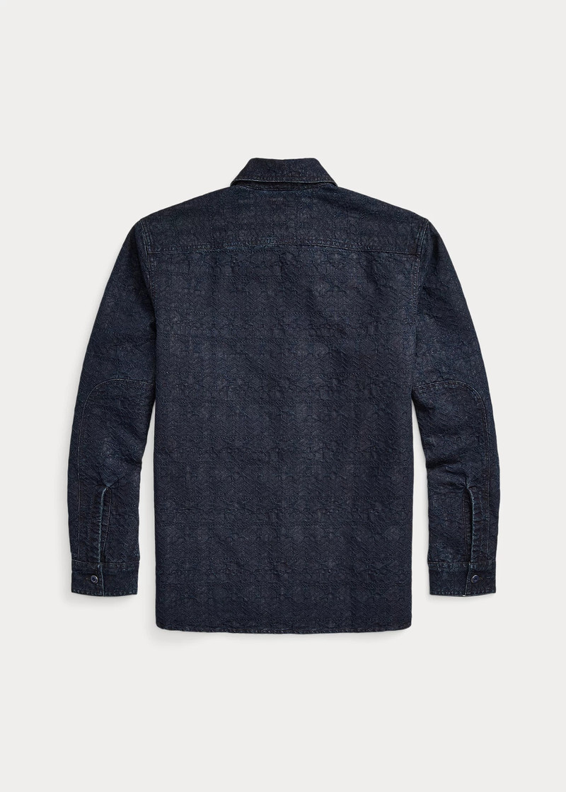 RRL by Ralph Lauren Indigo Jacquard Workshirt outlook