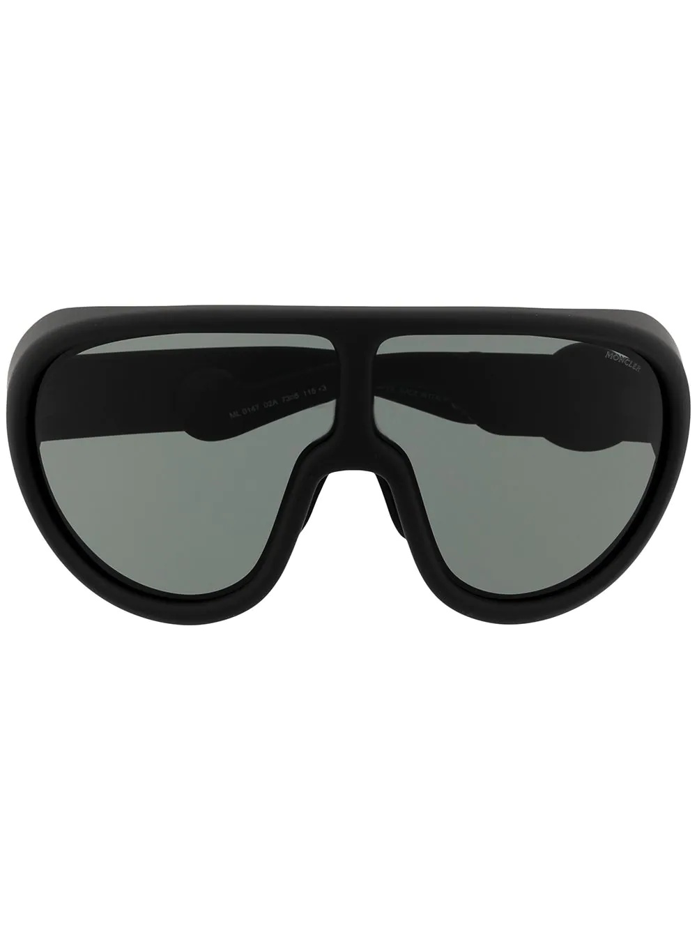 logo visor sunglasses - 1