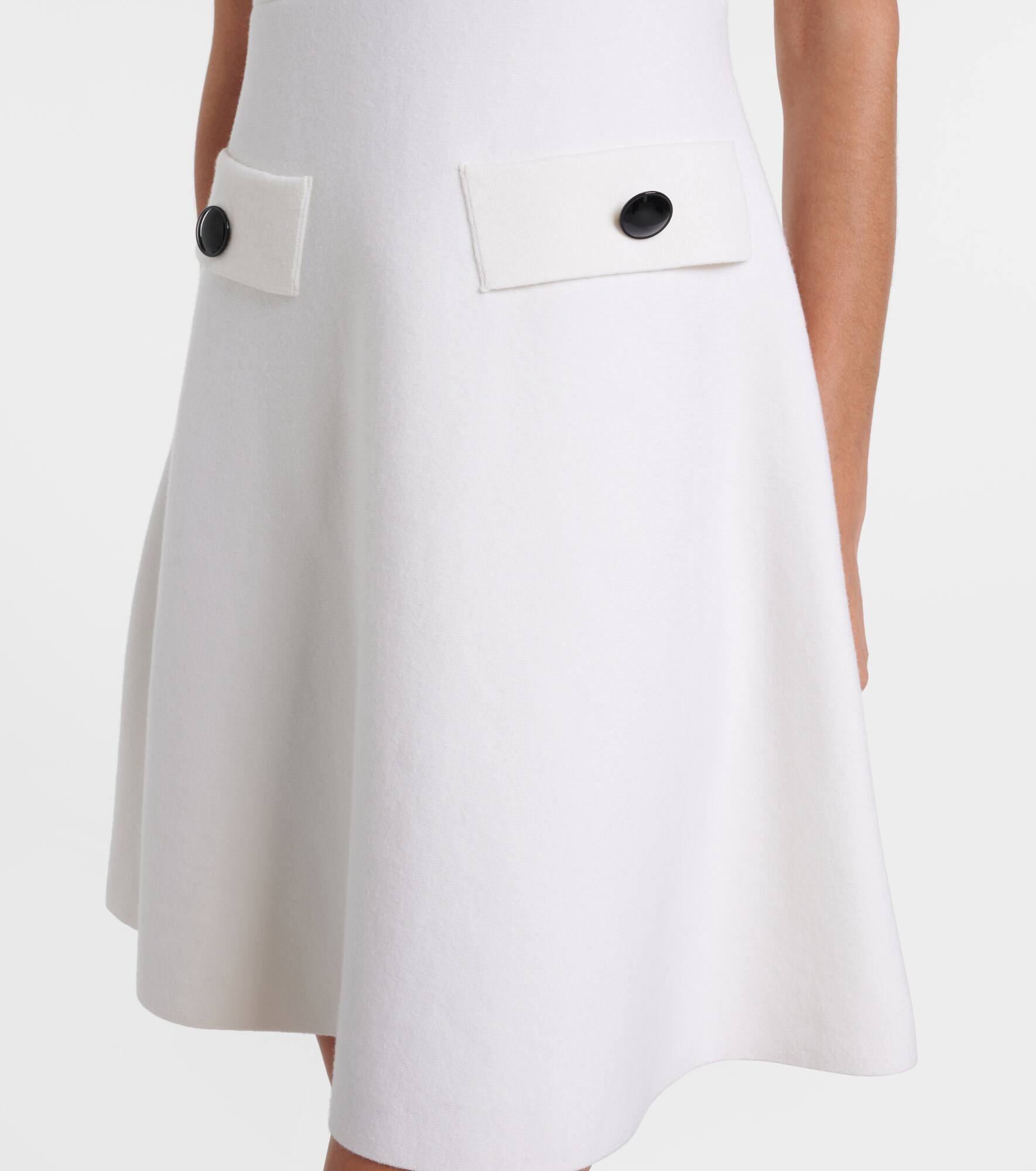 Sharp Ambition wool-blend minidress - 5