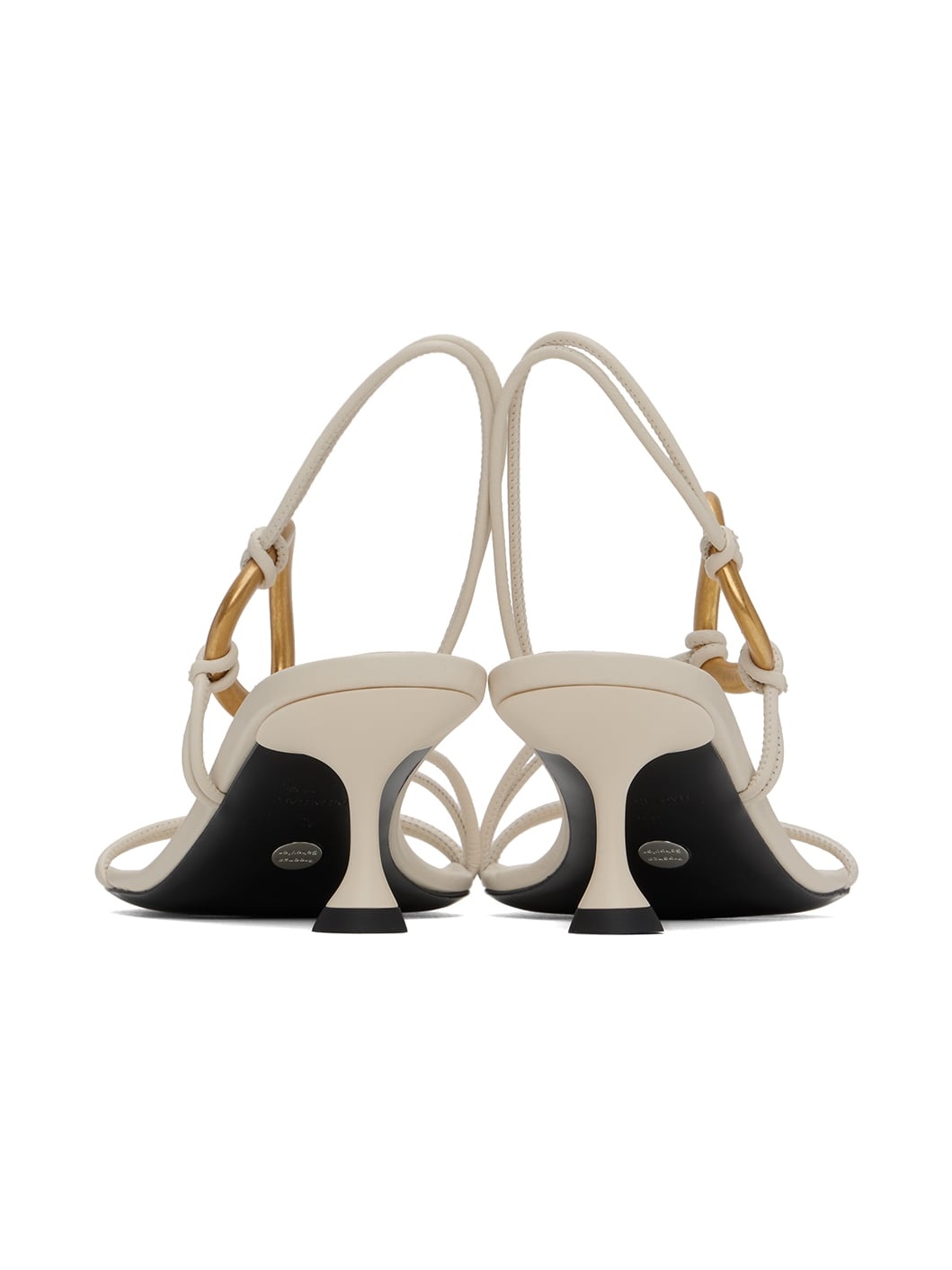 Off-White Hoop Slingback Heeled Sandals - 2