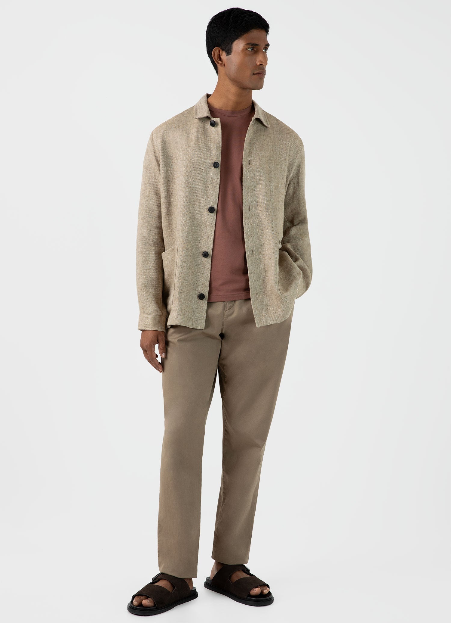 Sunspel Hopsack Twin Pocket Jacket | REVERSIBLE