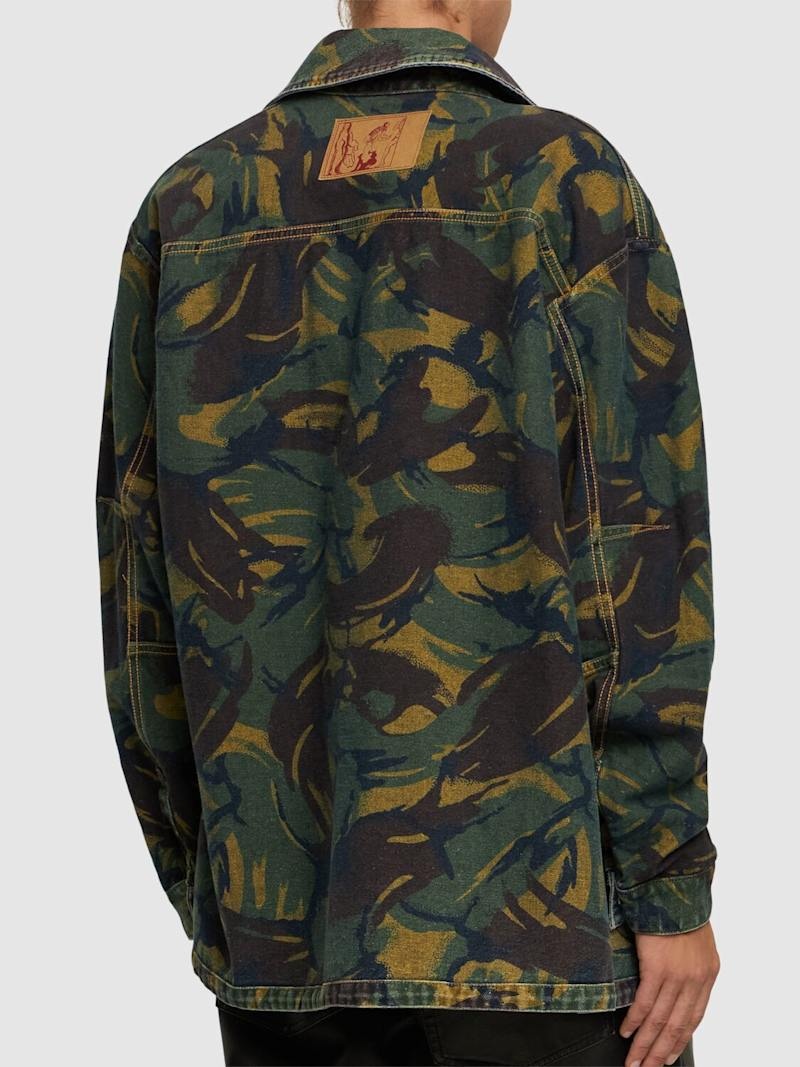 Reversible camo & denim shirt jacket - 3